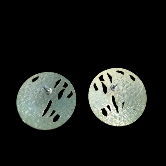 Vintage Cloisonne Fish Pierced Earrings - Picture 3 of 3